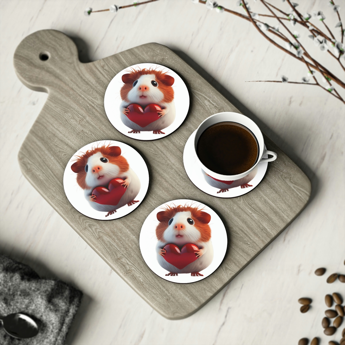 Guine Pig Themed Coasters - Image 3