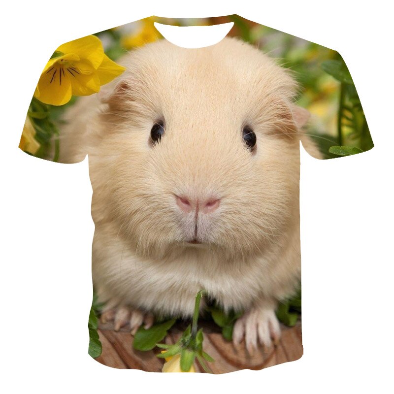 Womens, Mens and Childrens Guinea Pig 3D Print T-Shirts Short sleeve - Image 11