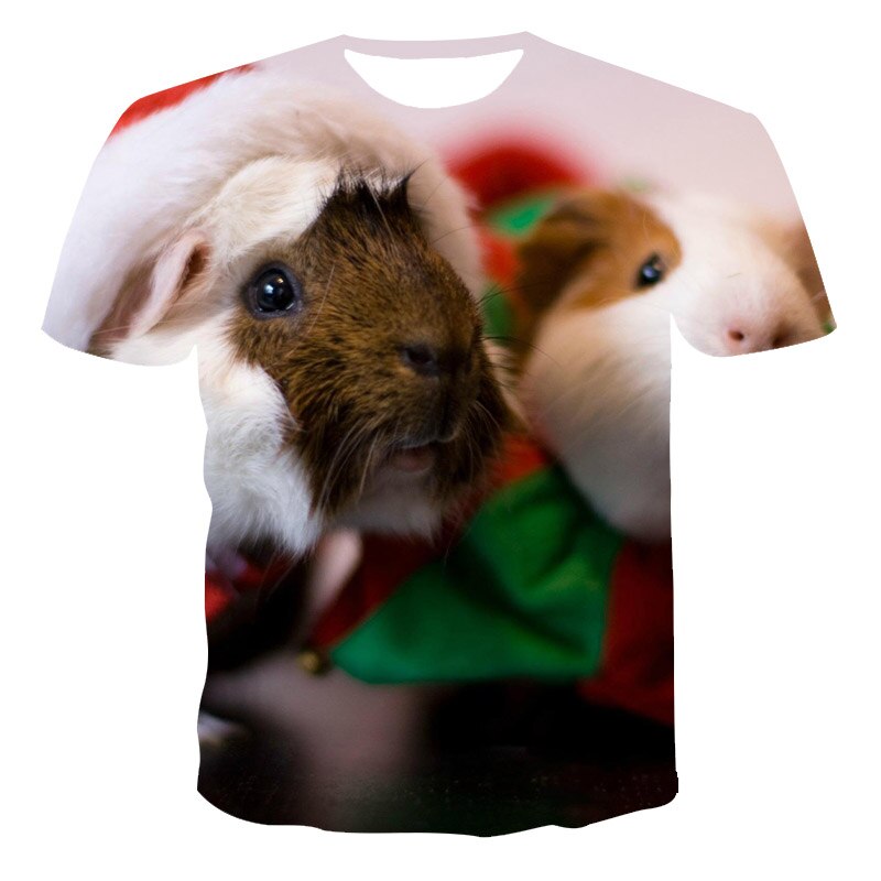 Womens, Mens and Childrens Guinea Pig 3D Print T-Shirts Short sleeve - Image 7